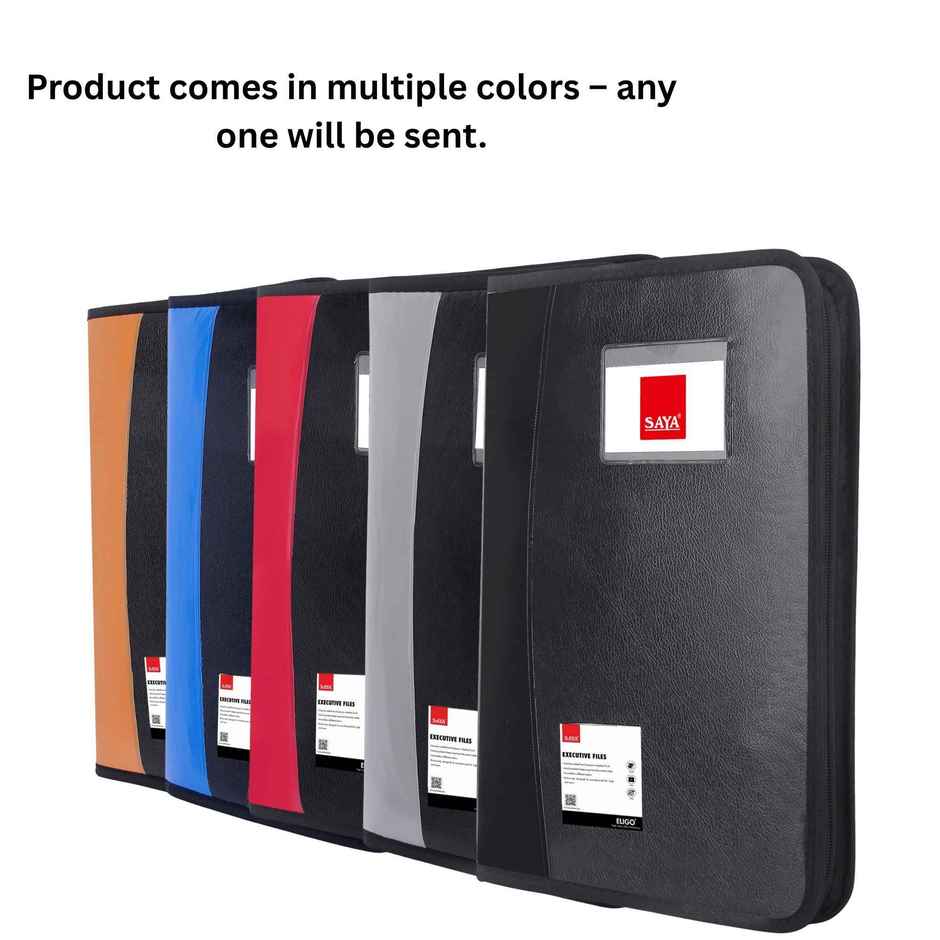 Saya Executive Portfolio Folder | 10-Pocket FS Document Organizer for Office & Business