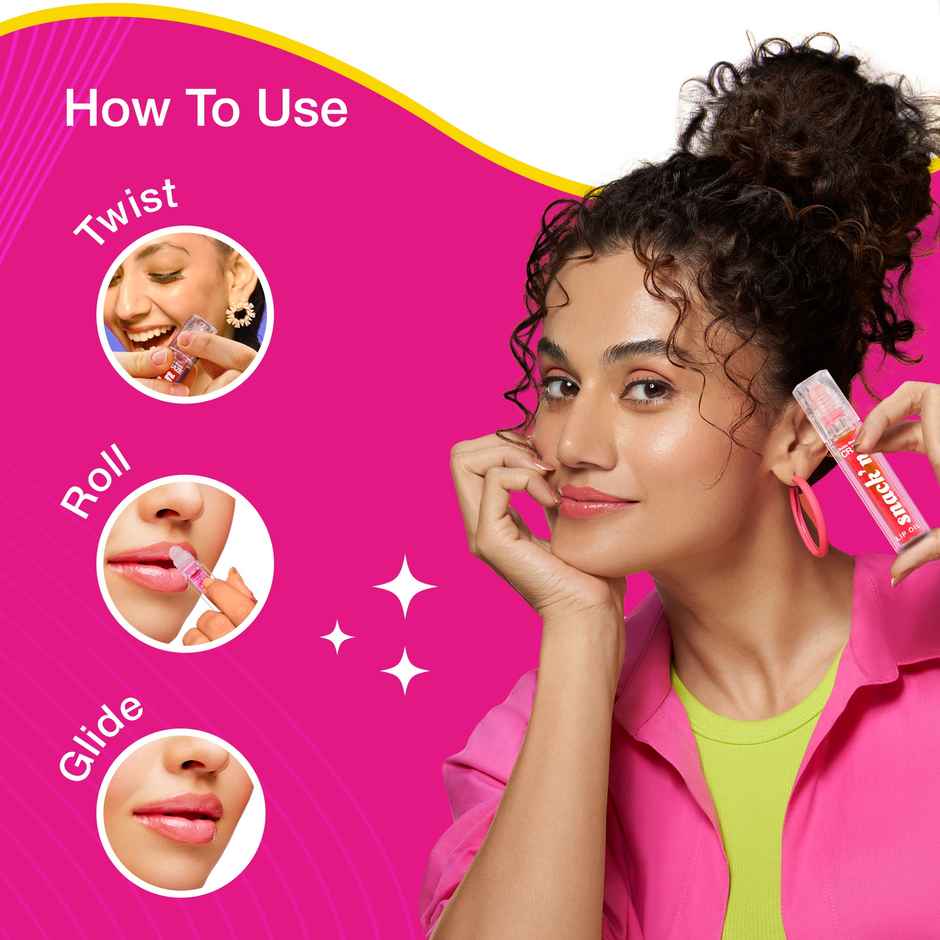 Swiss Beauty Craze Snack'n Nourishing Lip Oil | Pink Sorbet