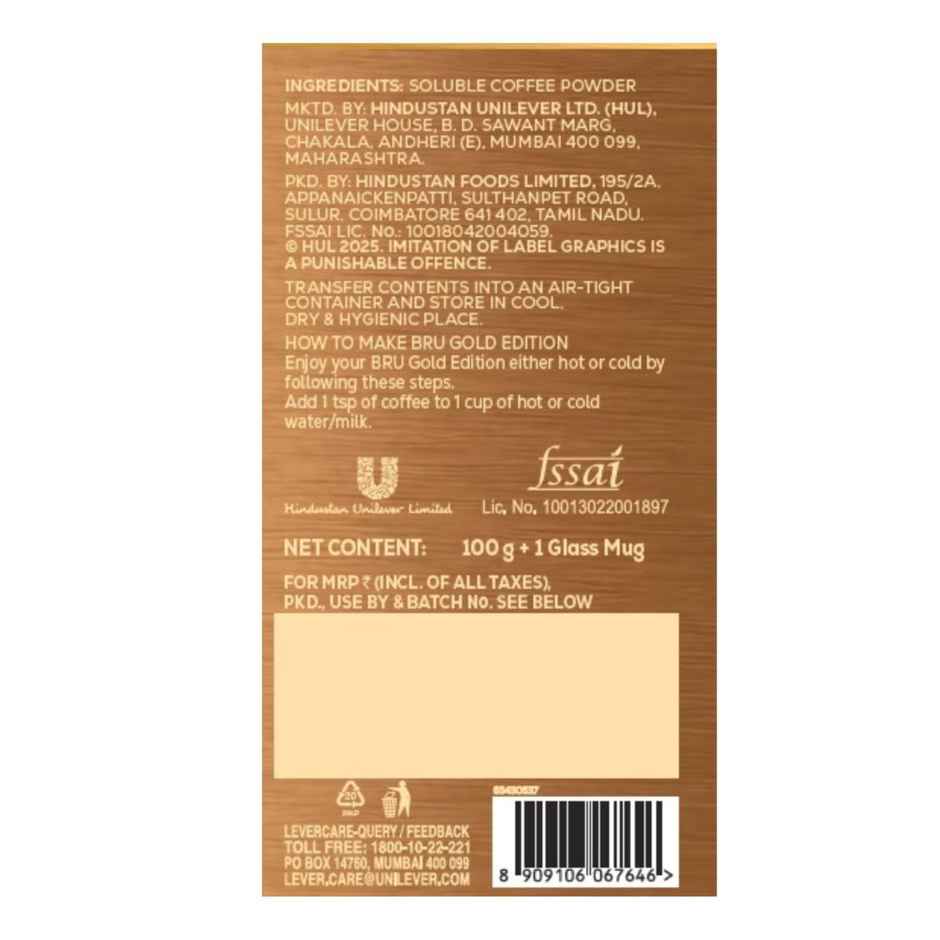 Bru gold Gift set with cup