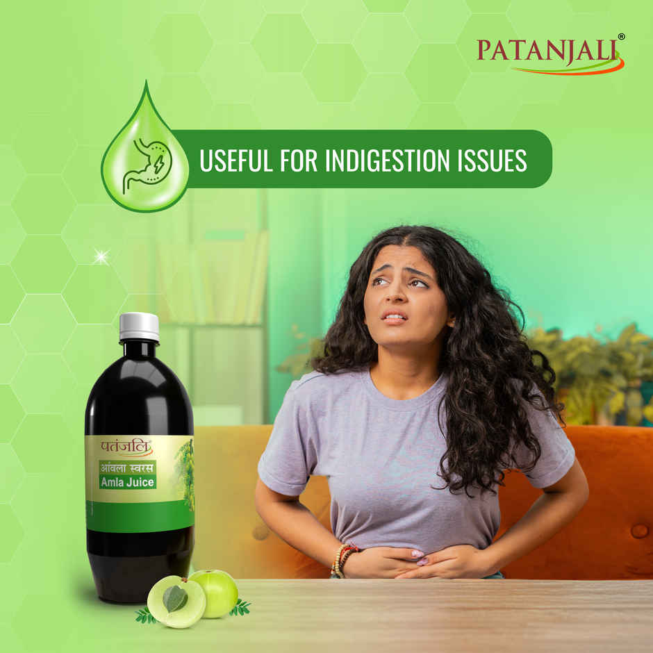 Patanjali Natural Amla Juice Gooseberry Drink Detox Juice
