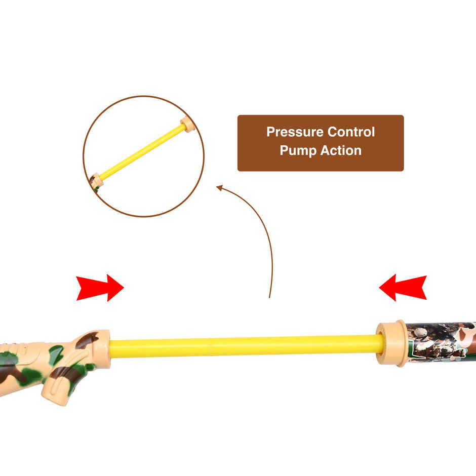 HT Army Pump Water Pichkari for Holi | 26 Inch | Tomuncle