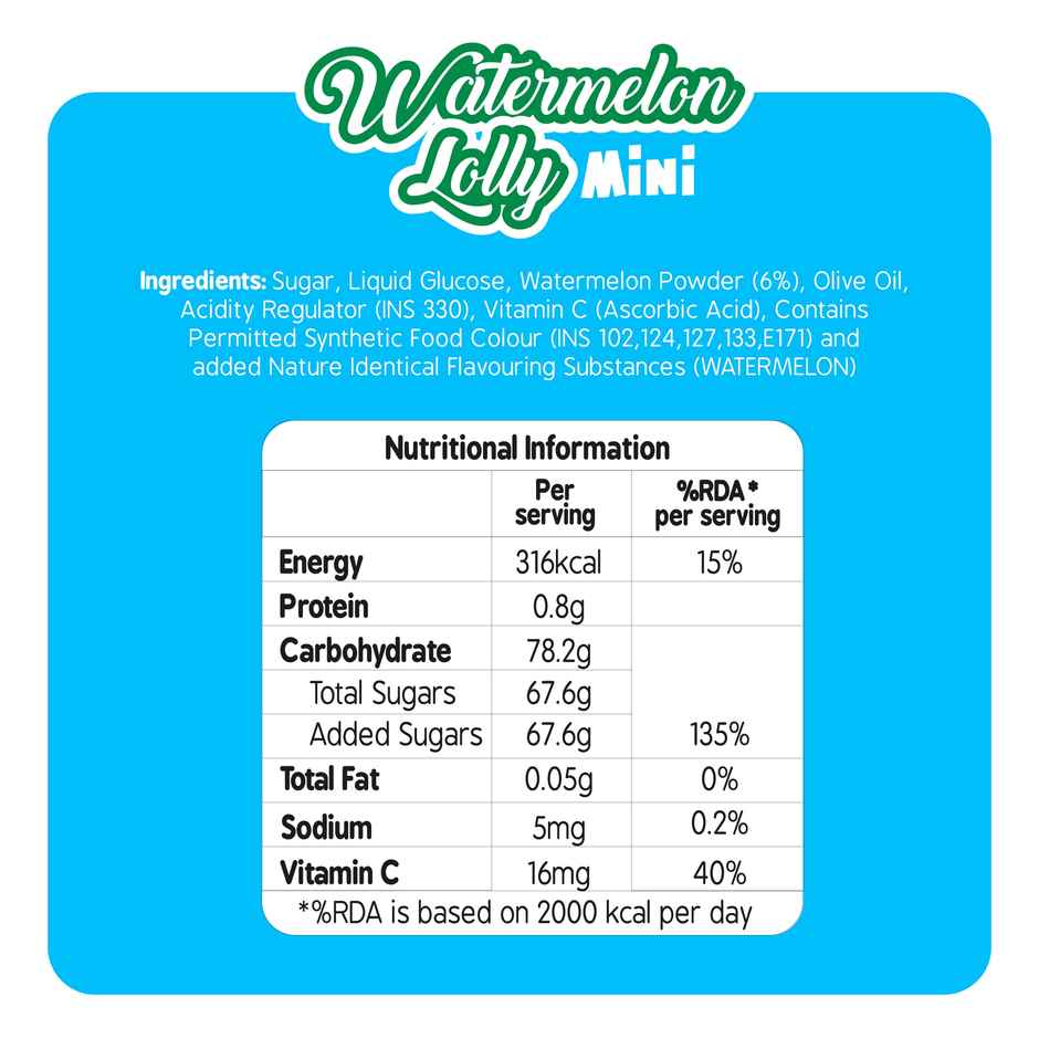 Zubi Watermelon Lolly Minis