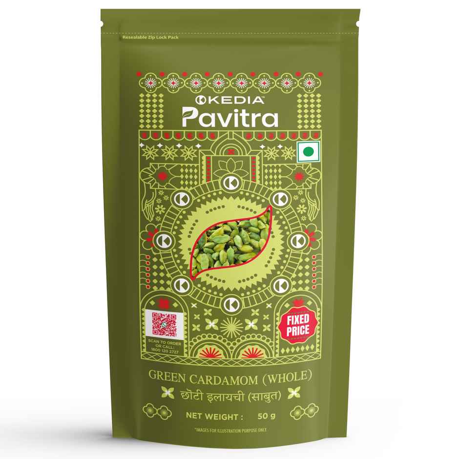 Kedia Pavitra Green Cardamom Whole | Sabut Hari Choti Elaichi