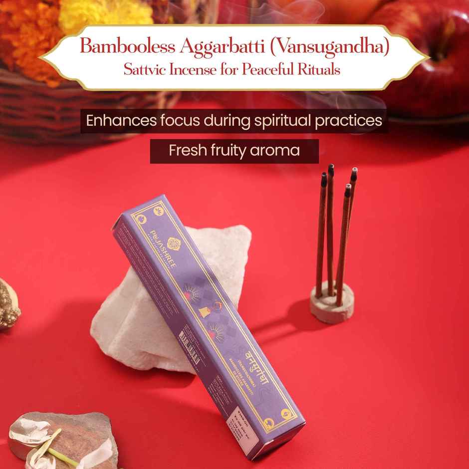Pujashree Bambooless Agarbatti Vansugandha | 4 Inches