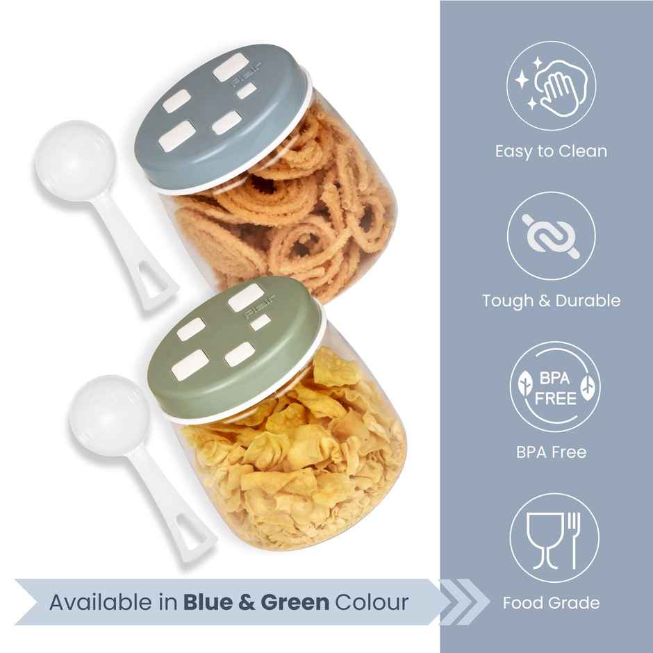 FLAIR Cubics Containers | Green - 1 L