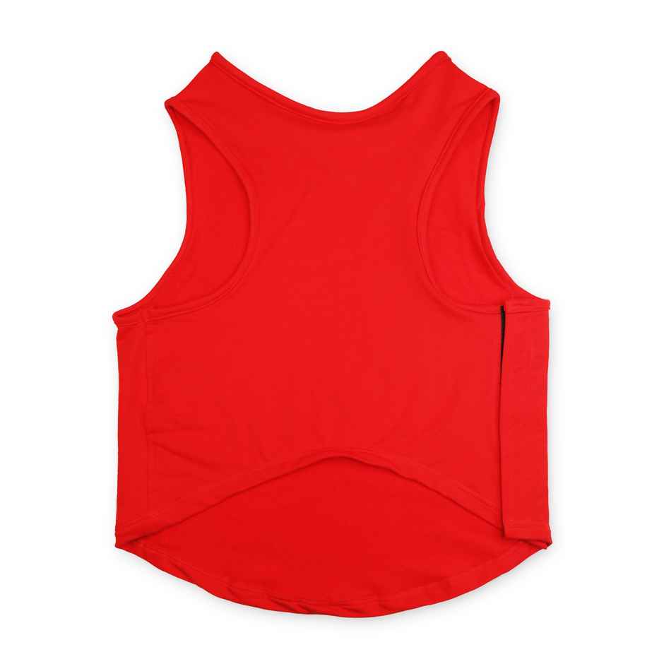 PawsIndia Sleeveless Printed Dog T-Shirt - Always Bhooka | XS - Red