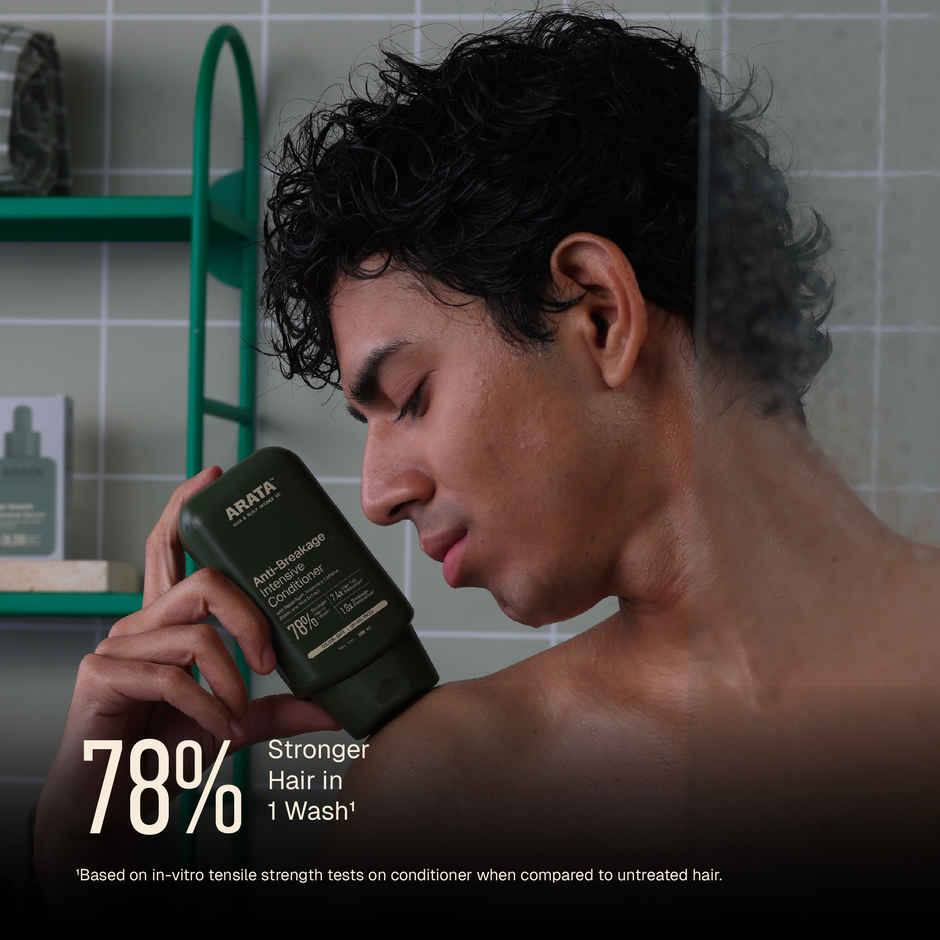 Arata Anti-Hair Fall Conditioner | ReparAge, Rice Protein & Biotin | Reduces Breakage