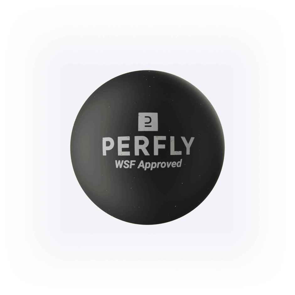 Decathlon Perfly Double Yellow Dot Squash Ball |Black