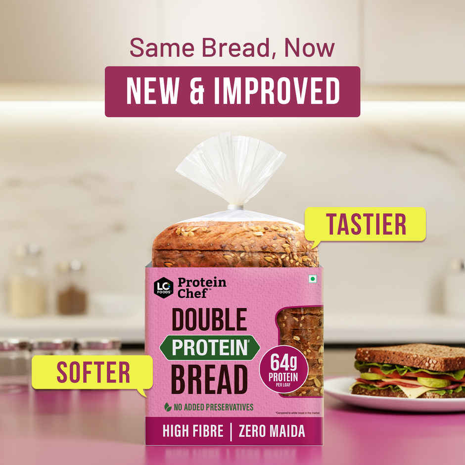 Protein Chef Double Protein Bread	 (270g) & Protein Chef Multigrain Atta (1kg) Combo
