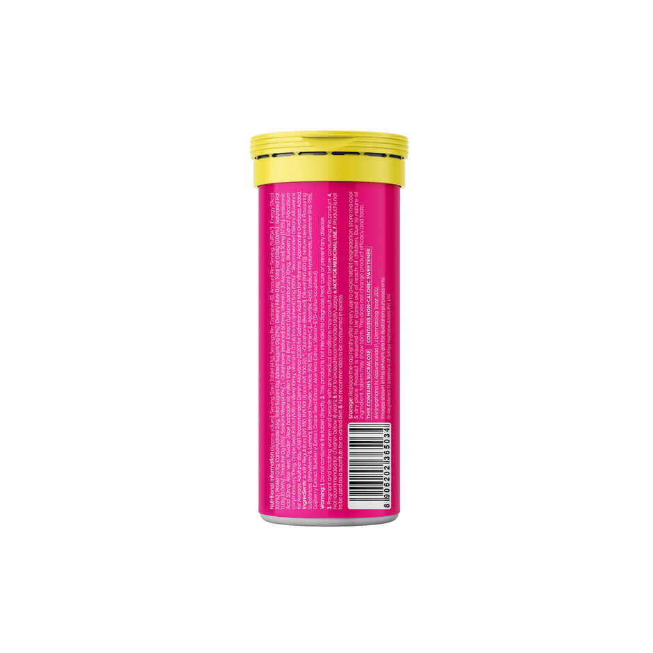 Plix The Plant Fix Glowy Skin Strawberry Flavour Glutathione Effervescent Tablets