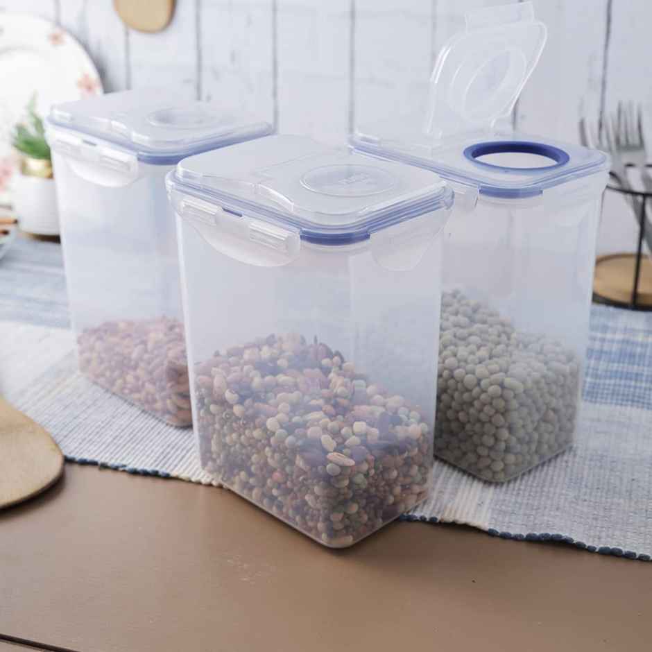 LocknLock HPL813F Classics Tall Rectangular Plastic Airtight Container | Transparent - 1.8 L