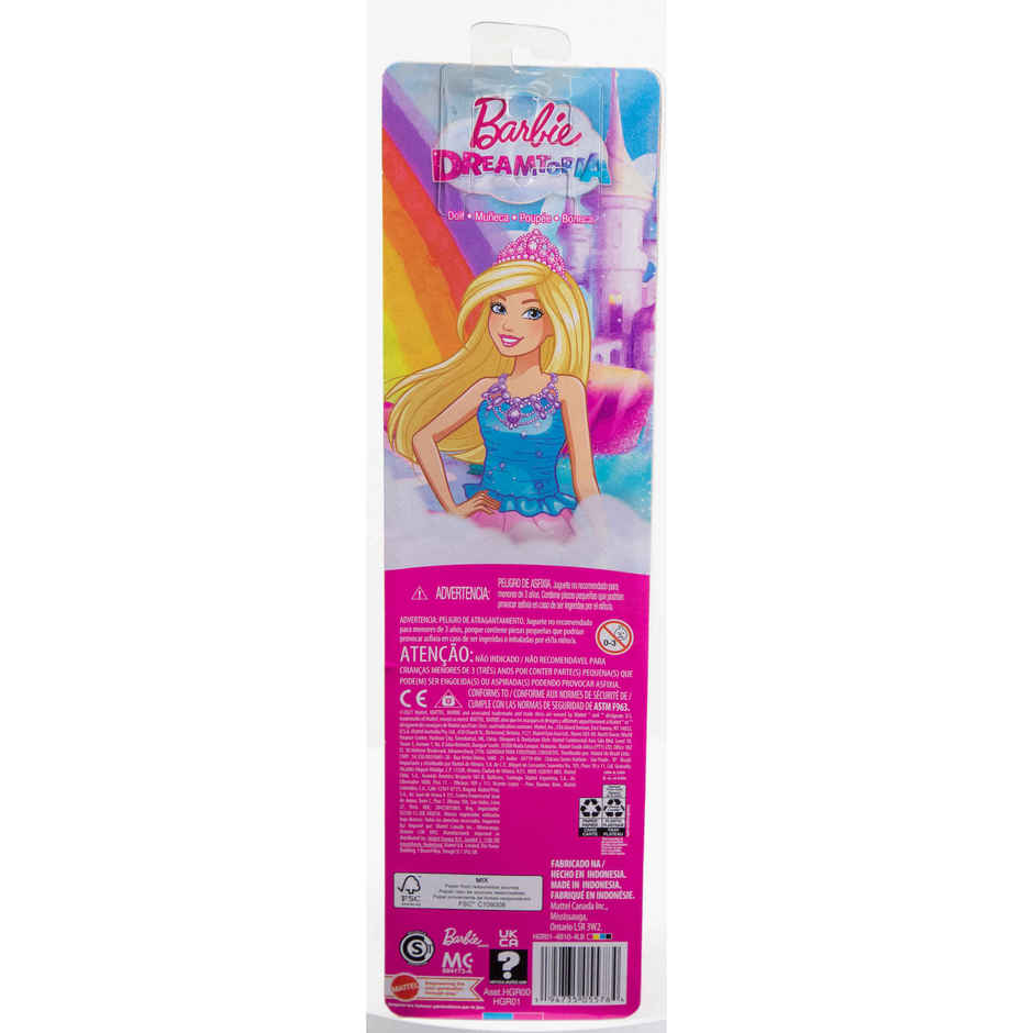 Barbie Dreamtopia Princess Doll Blonde Pink Skirt and Tiara
