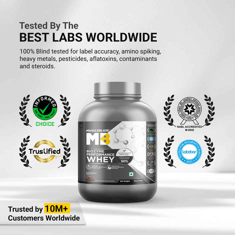 Muscleblaze Biozyme Performance Whey Protein Powder, (Rich Chocolate)