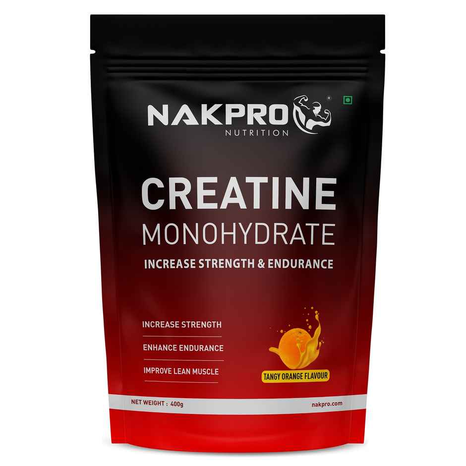 Nakpro Micronised Creatine Monohydrate Powder (Tangy Orange)