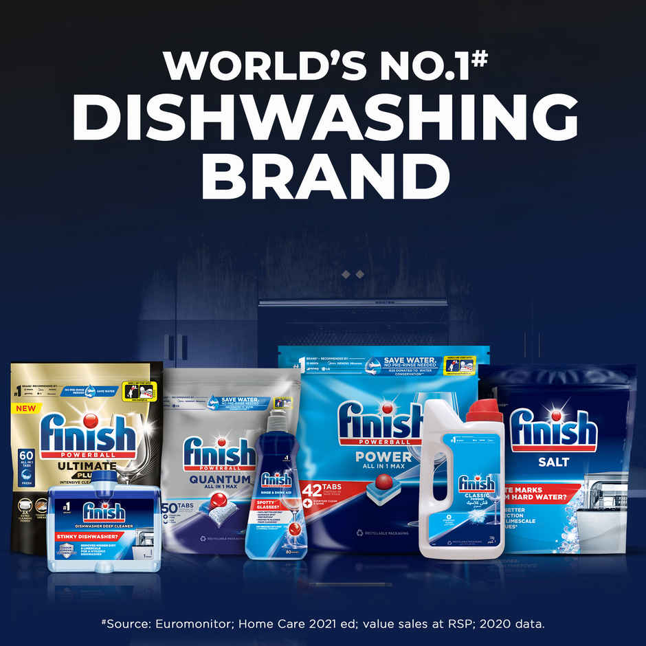 Finish Powerball Ultimate Plus Dishwasher Tablets | Best ever Clean & Shine