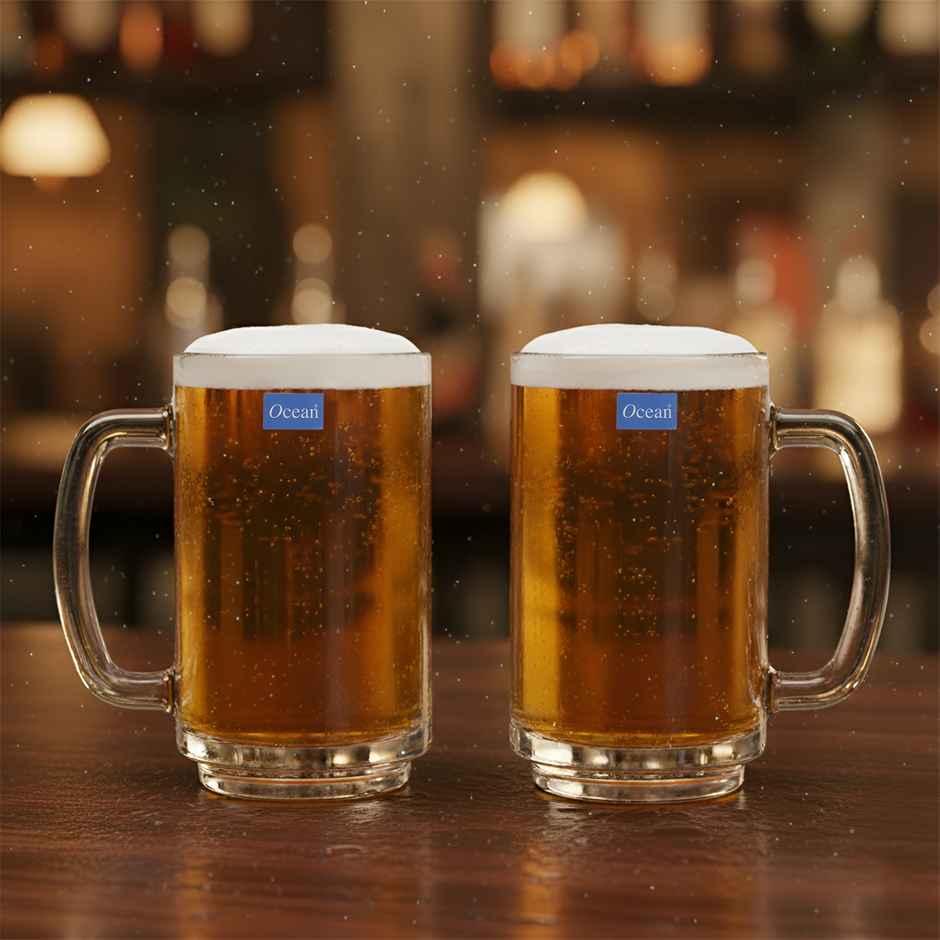Ocean Playboy Beer Mug | 357 ml | Set of 2 | Barware Essential