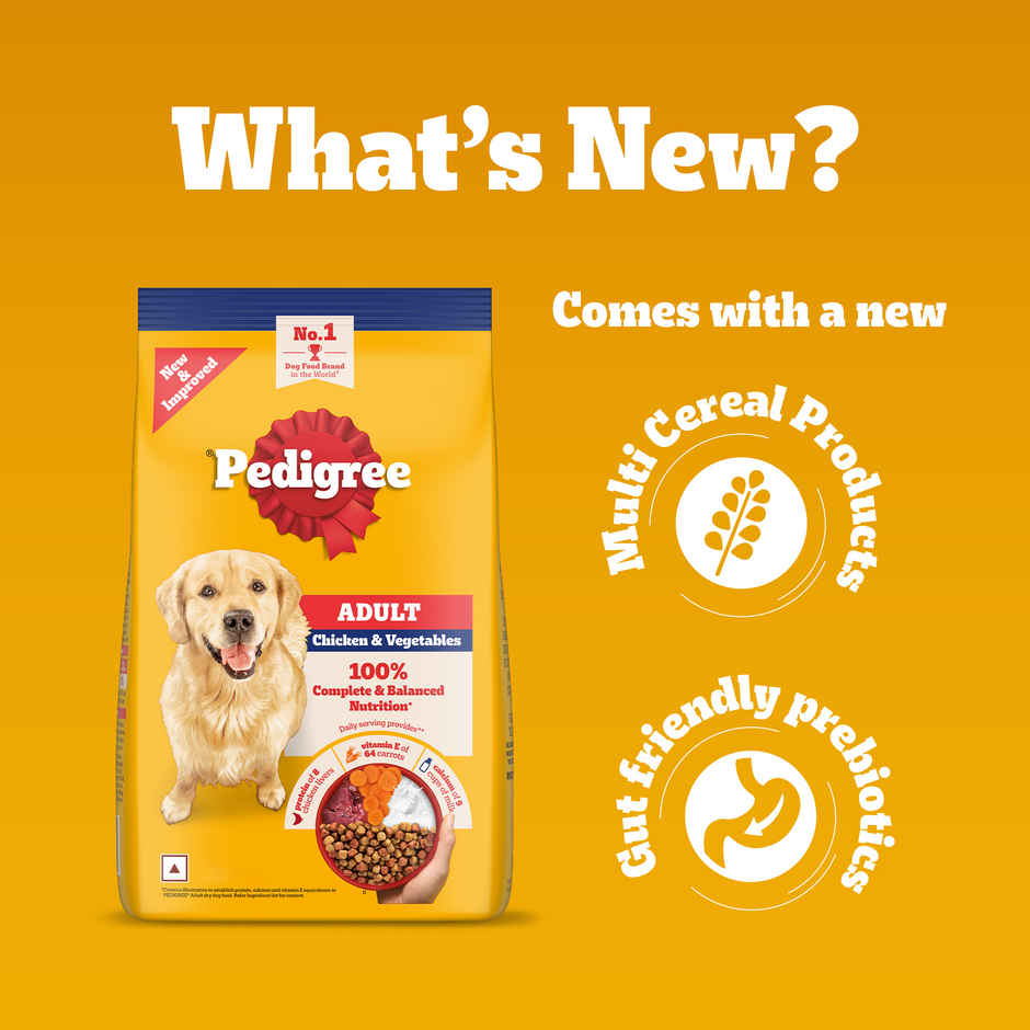 Pedigree Adult Chicken & Vegetables Dry Dog Food Combo