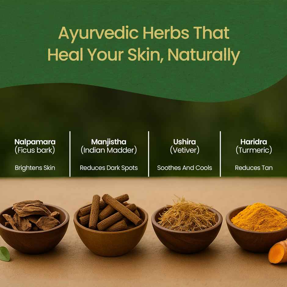 Kerala Ayurveda Nalpamaradi Oil | De-Tan, Sun Damaged Pre-Bath Face & Body Oil |With Fresh Turmeric