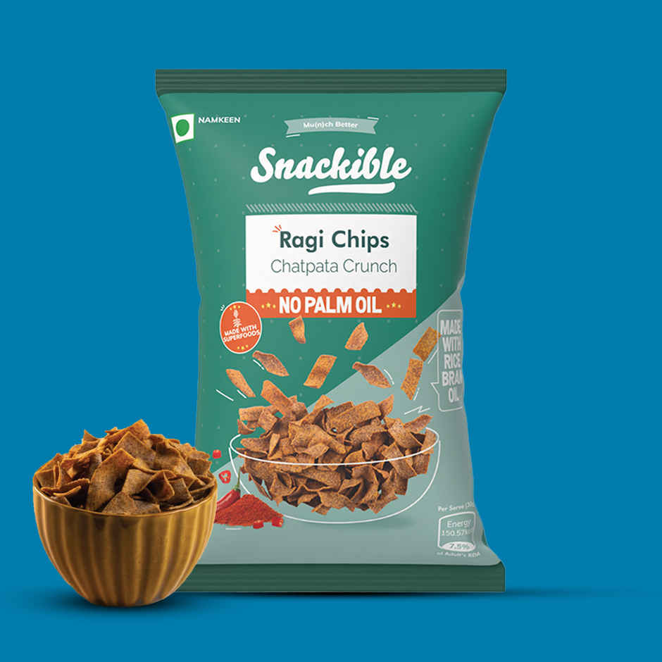 Snackible Chatpata Crunch Ragi Chips- No Palm Oil