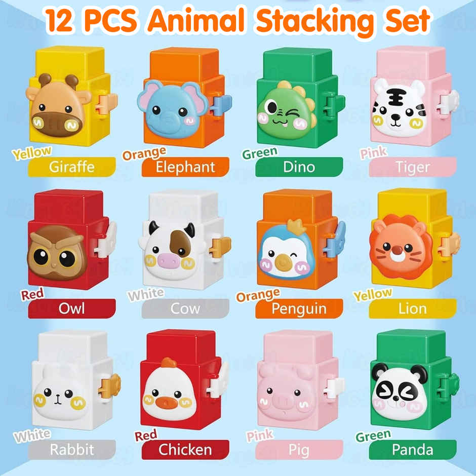 Kidology Animal Stacking Cubes Set