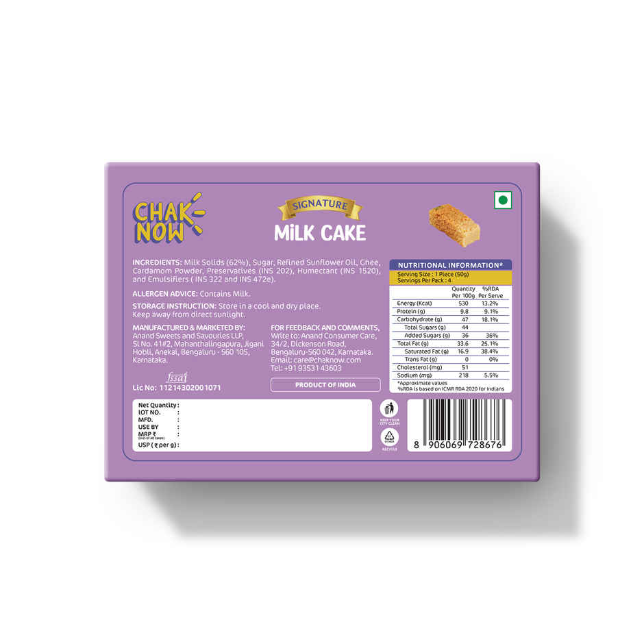 Milk Cake By Chaknow
