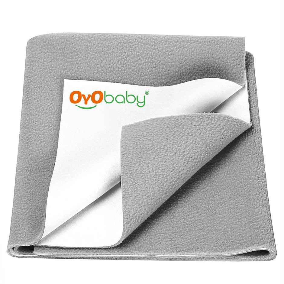 Oyo Baby Waterproof Dry Sheet L 140Cm X 100Cm, Grey