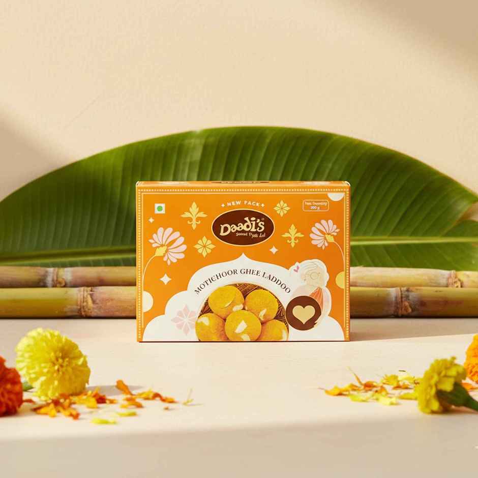 Daadi's Motichoor Ghee Laddoo | Sweet & Delicious