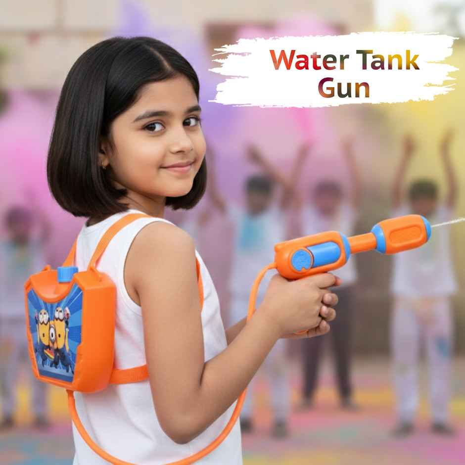 Minions Holi Water Tank Pichkari | 1.25 L | Tomuncle