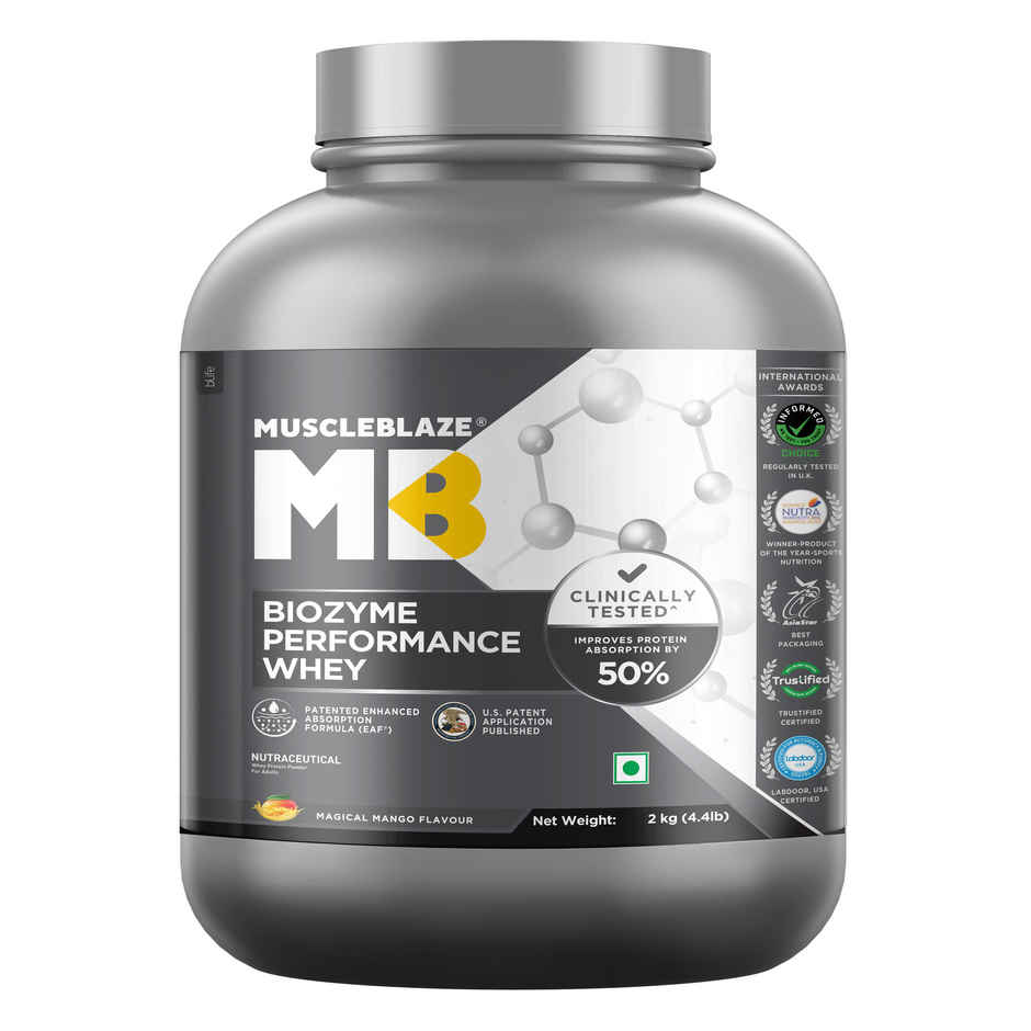 Muscleblaze Biozyme Performance Whey Protein Powder, (Magical Mango)