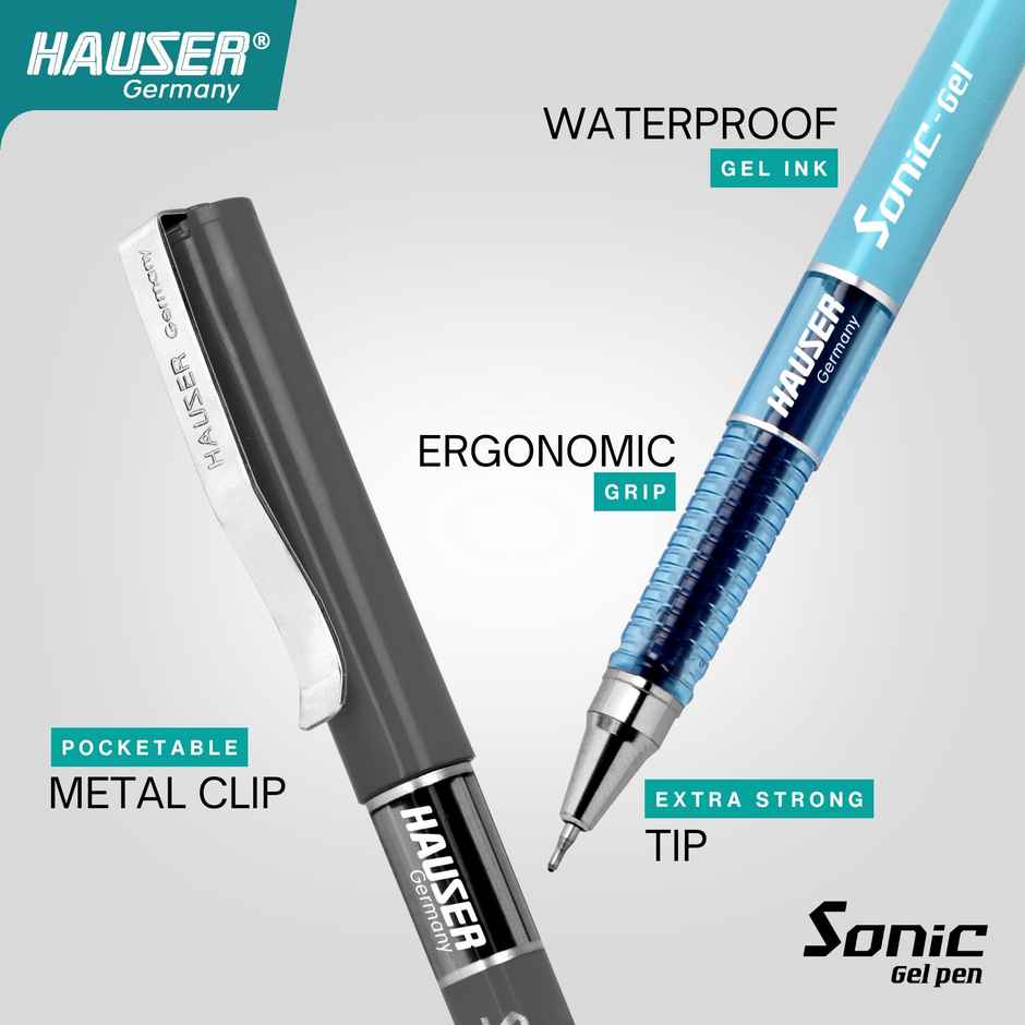Haser Germany Sonic Gel Pack Of 5 (3 Blue+ 2 Black)