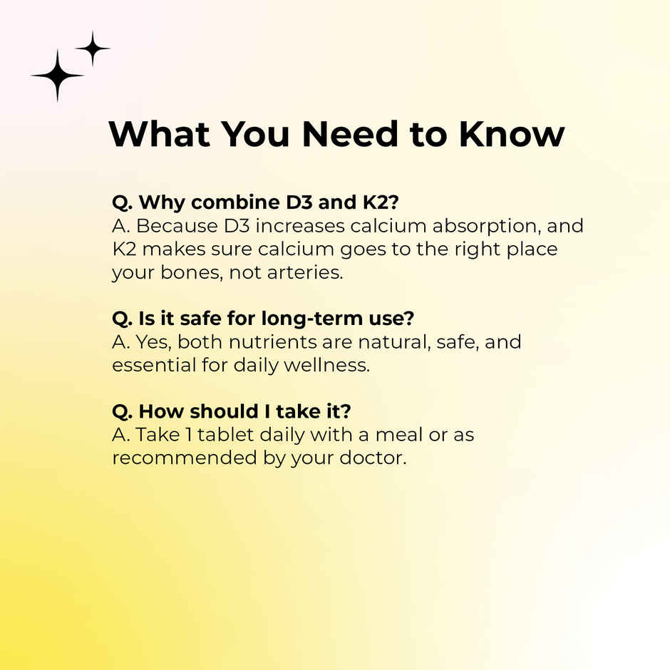OYB D3 + K2 for Bone & Heart Health with D3, K2 MK-7 & Calcium