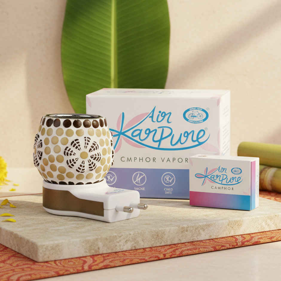 Camphor Electric Diffuser with 10 Camphor Tablets by Air Karpure | From House of Cycle