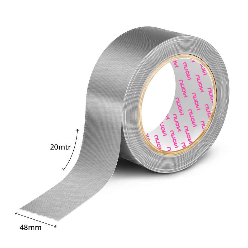 Nuovi Duct Tape | Grey - 48 mm x 20 m, 190 Micron