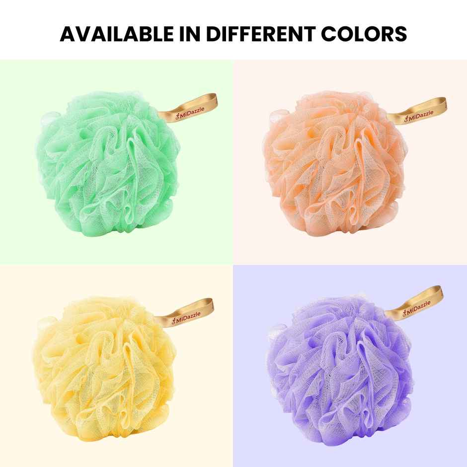 Midazzle Large Bathing Loofah Sponge Exfoliator Scrubber | Assorted | MINL6003
