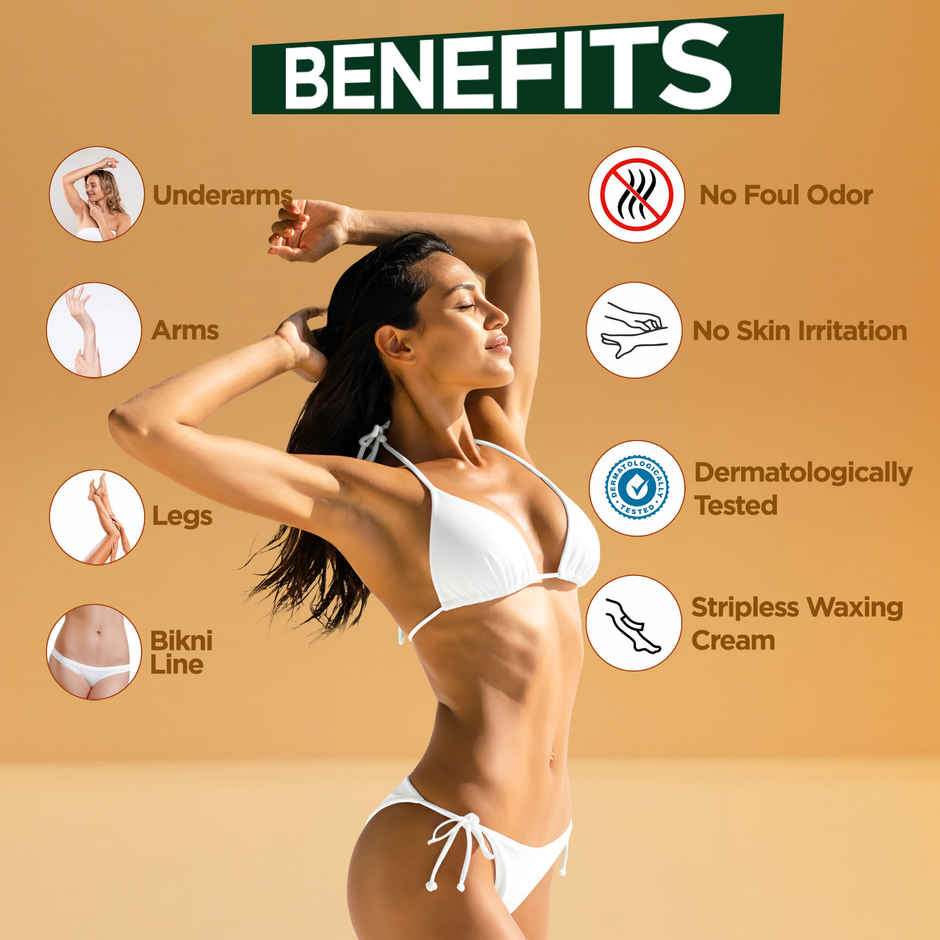 Multani Naturals Papaya Hair Removal Cream | Painless & Easy