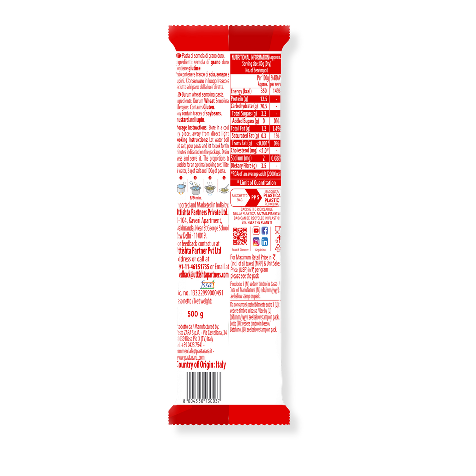 Pasta Zara Authentic Italian Pasta | Spaghetti