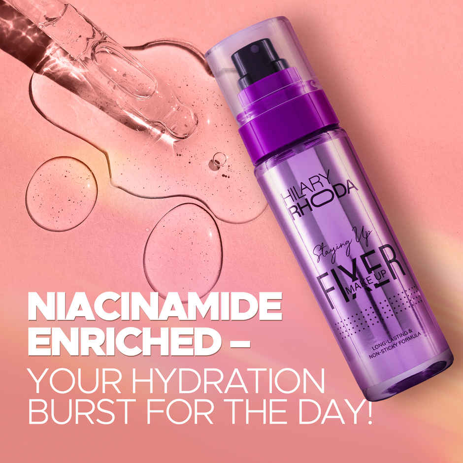 Hilary Rhoda Staying Up Makeup Fixer Spray