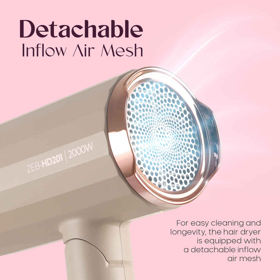 Zebronics HD201 Zebronics Hair Dryer -Titanium