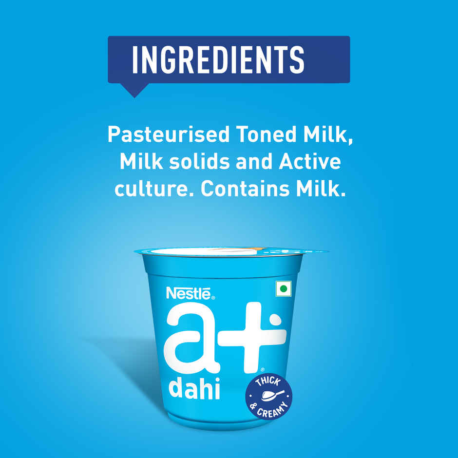 Nestle a+ Dahi | Thick & Creamy Curd