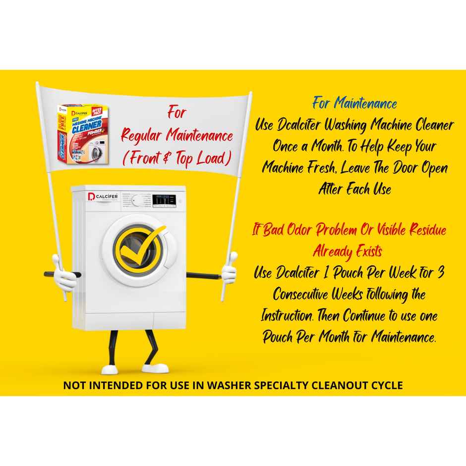Dcalcifer Washing Machine Cleaner and Descaler Powder