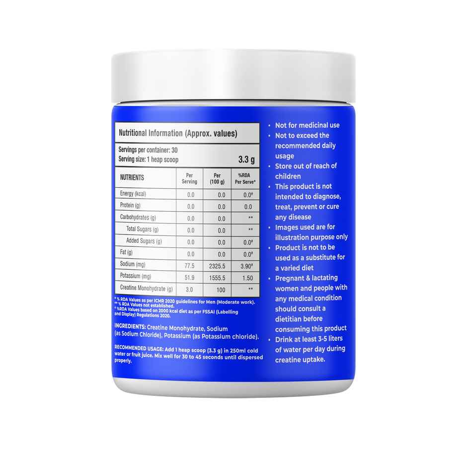 FOODstrong Micronised Creatine Monohydrate With Electrolytes - Unflavoured