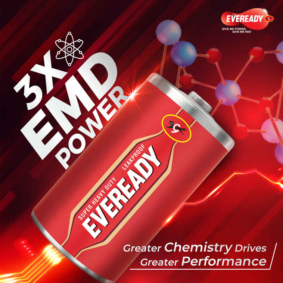 Eveready Carbon Zinc D Battery | 3X EMD Power