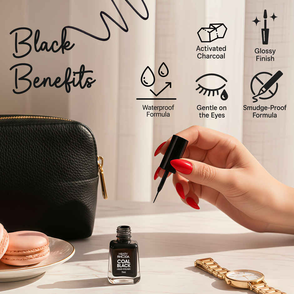 Hilary Rhoda Coal Black Liquid Eyeliner