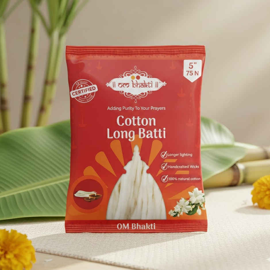 Om Bhakti Cotton Long Batti Combo