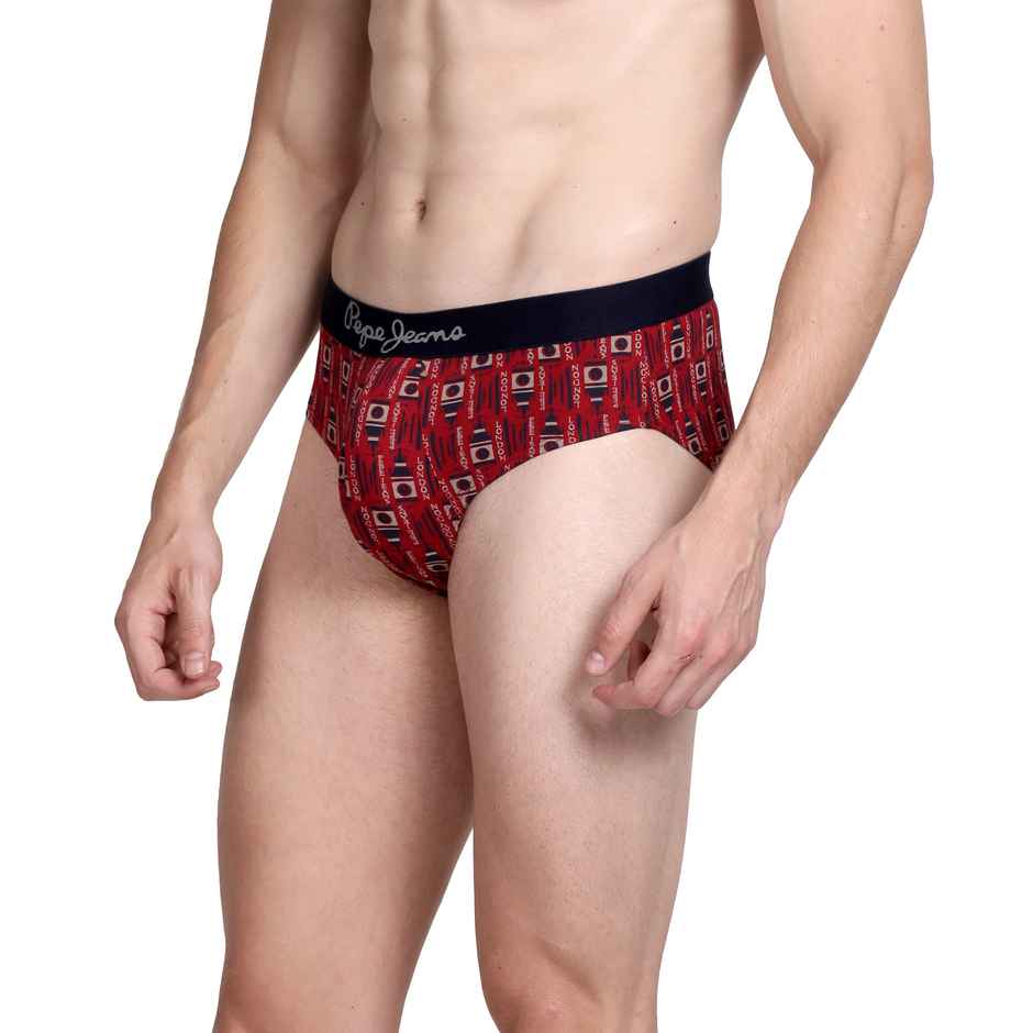 Pepe Jeans Men's Premium Cotton Brief | Red | M