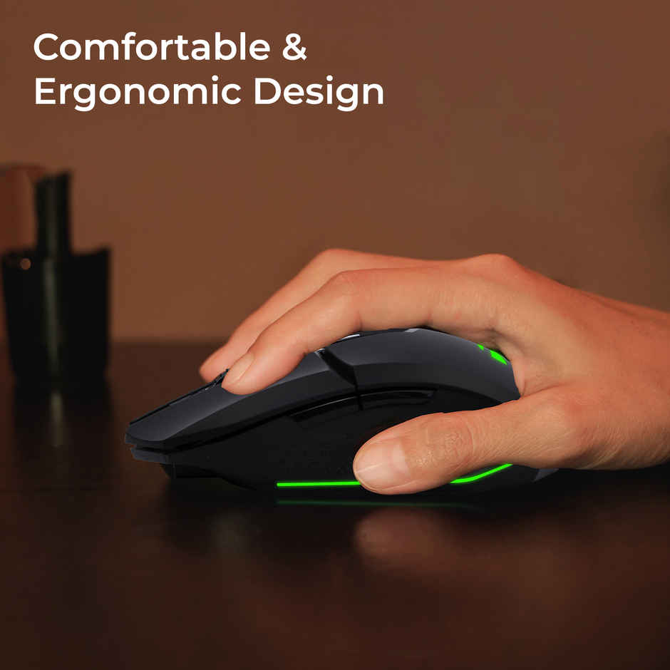 Zebronics Shark Lite Gaming Mouse, 4600Dpi, Comfortable & Ergonomic, Rgb Lights, 6 Buttons