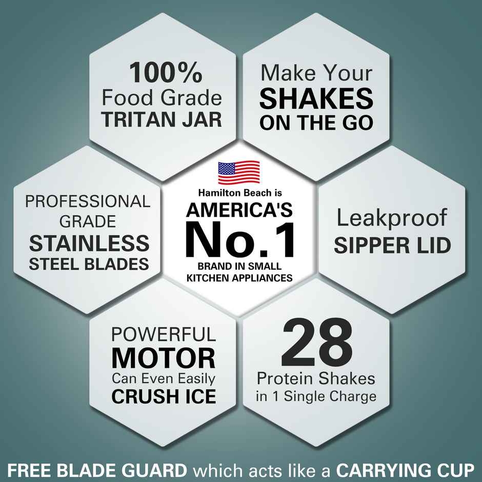 Hamilton Beach Portable Blender | 450 ml - Black