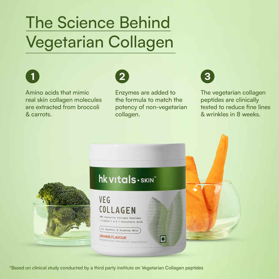 hk vitals Veg Collagen Supplement Orange 200g