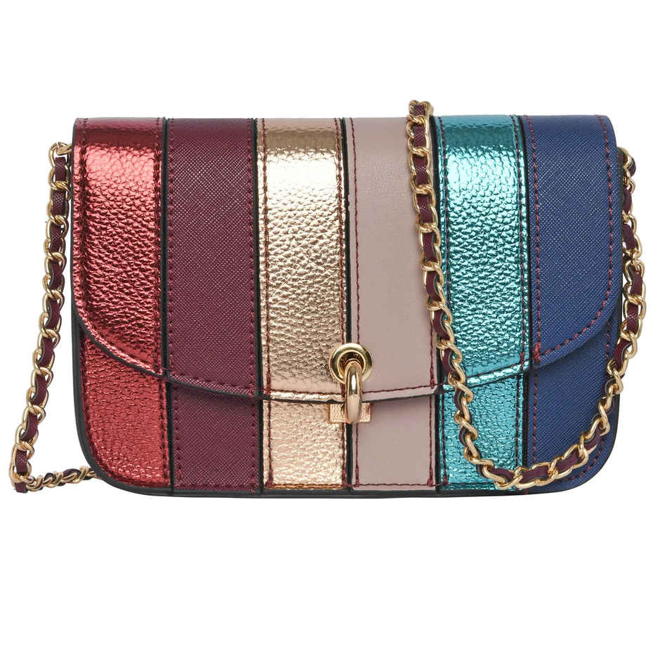 Accessorize London Women's Edie Rainbow Cross-Body Bag | Multicolorcolor