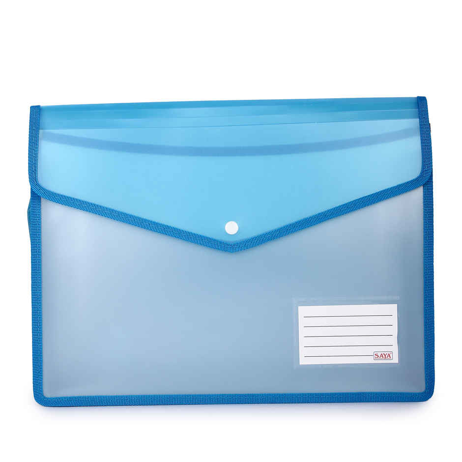 Saya Eco Flexi Document Bag - Transparent A3-Size Organizer | Assorted